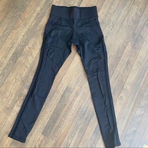 NEW Michi Printed Leggings with Knit Detail